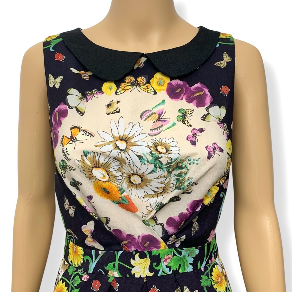 FARM Rio Floral Garden Casual Cocktail Mini Dress Size S - Picture 3 of 13